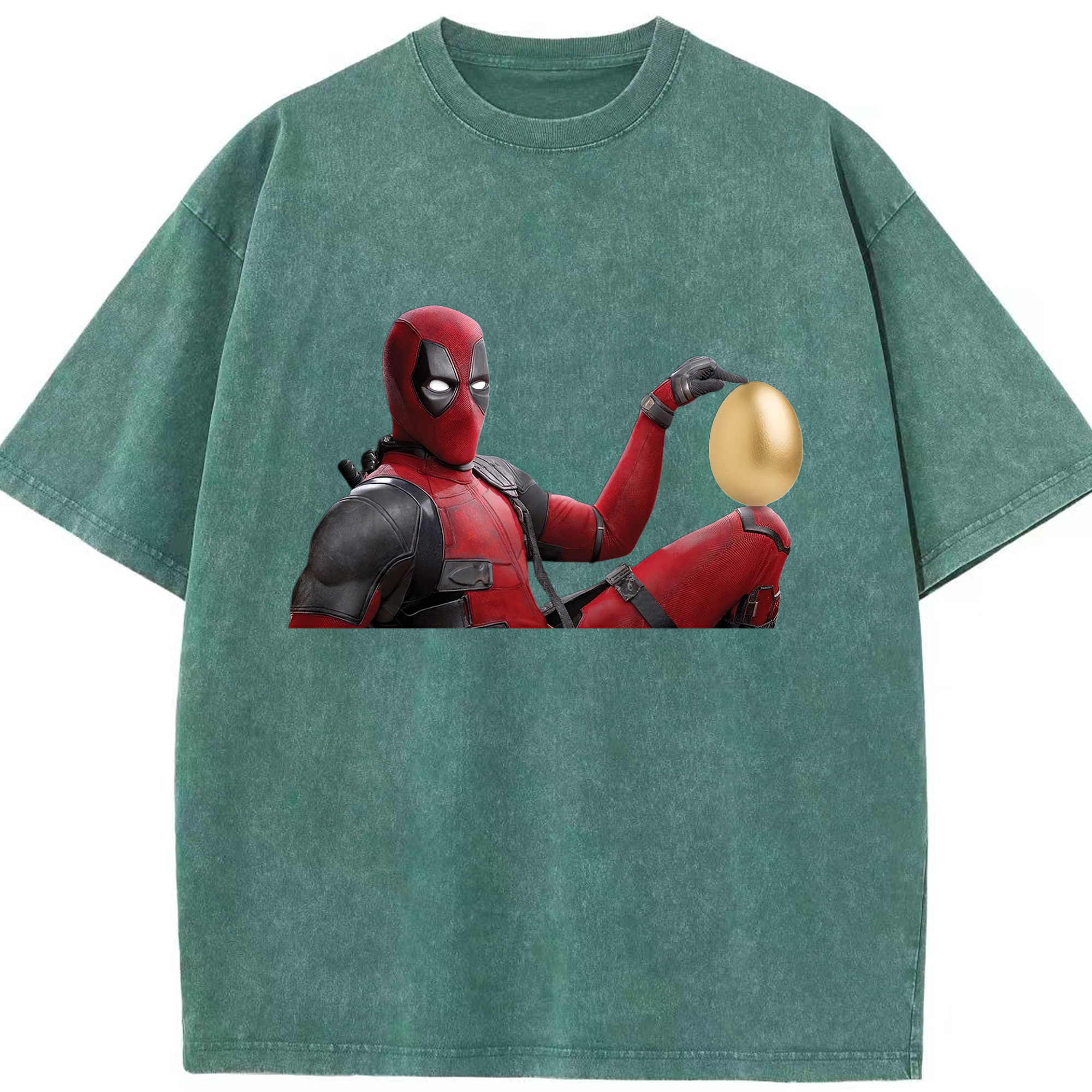 （画像用） Deadpool デッドプール 綿100% ヴィンテージ風 半袖Tシャツ（フロントプリント）
